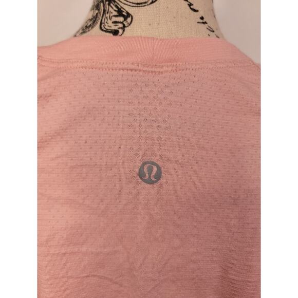 Lululemon Pullover Womens 12 Run Swiftly Long Sleeves Thumbholes Light Pink - Picture 6 of 9
